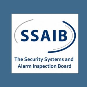 Security Systems and Alarms Inspection Board (SSAIB) logo.
