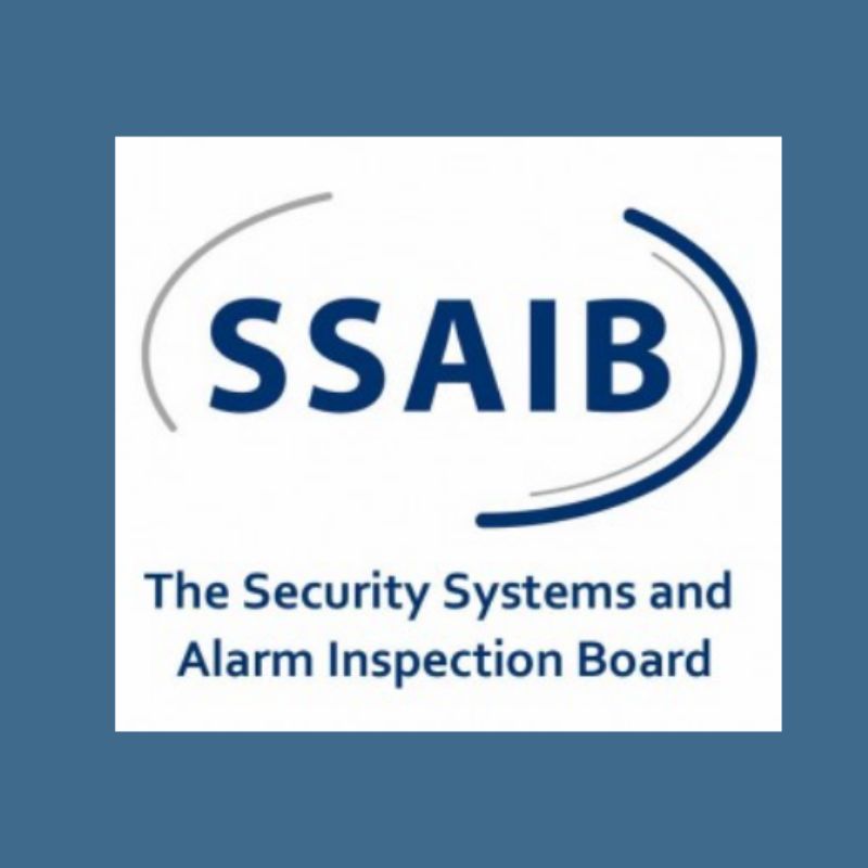 Security Systems and Alarms Inspection Board (SSAIB) logo.