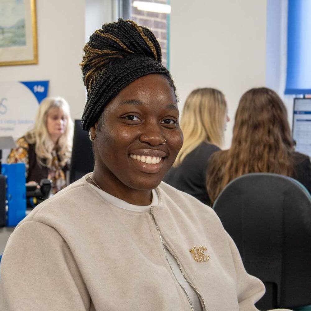 One of our vetting officers in the office.
